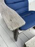 Pair Teak Adirondeck Lounge Chairs & Teak Side Tables By Outdoor Designs