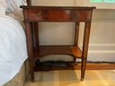 Pair Of Side Tables With Shelf And Drawer