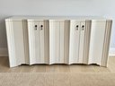 Transitional Ivory Console Cabinet