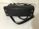 A11. Michael Kors Black Leather Handbag, Key & Lock