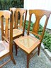 Set Six Oak Chairs With Caned Seats (LOC:S1)