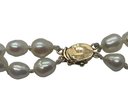 Fine Double Strand Of Pearls With 18K Gold Clasp