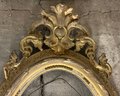 Victorian Gild Frame And Hand Carved Wooden Crest