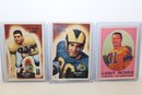 5 Vintage 1950s Rams Football Cards - 1958 Jon Arnett - 1955 Tom Fears - & More