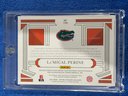 2020 Panini National Treasures La'Mical Perine Rookie Patch Auto Card #139 Numbered 33/49
