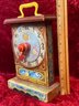Vintage Fisher Price Tick-tock Teaching Clock Swiss Musical Movement Made In USA 6.5x3x11 FP Toys