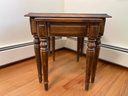 A Beautiful Set Of Solid Wood Nesting Tables