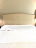 Queen Hickory Beige Headboard -Bed Frame & Linens
