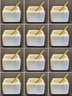 Twelve Marble Salt Cellars With Brass Spoon - New In Box (#6 Of 11)