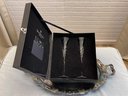 Waterford Crystal Wishes 'Happy Celebrations' Flutes In Hinged Keepsake Box - A Pair