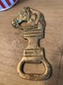 Antique Belmont Park Brass Opener And Yonkers Raceway Shakers