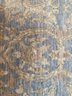 Persian Wool Area Carpet In Subtle Beige & Blue