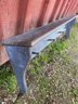 Large Blue Wooden Shelf With Hooks And Others