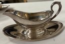 Tea Pot Wallace Baroque Divided Serving Shell Tray Rogers Silver Covered Serving Plate Gravy Boat With Tray B4