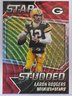 2021 Panini Rookies And Stars Aaron Rodgers Star Studded Red Wave Prizm Card #SS-17