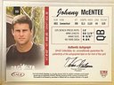 2013 Sage Authentic Autograph Johnny McEntee Card #33
