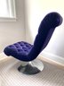 Modern Velvet Tufted Swivel Chair