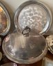 Large Lot Of Metal And Glass Table Accessories