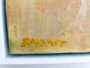 Ira Barkoff Oil Painting / Yellow Color Field