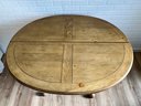 Solid Rustic Dining Table With 2 Leaves