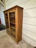 A Beautiful Antique Solid Oak Two Door Book Shelf