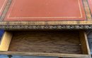 Mahogany Leather Top Petite Executive Style Writing Desk  (LOC:S1)