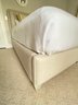 1 Of 2 Twin Custom Beige Upholstered Bed & Linens