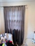 4 Curtain Panels W/ Rods And Tie Backs