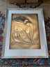 Female At Rest / Framed Gold Print  (LOC:S1)