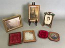 A Collection Of Antique Frames Including A Tin Type