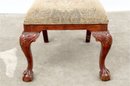 Mahogany Reproduction Chippendale Style Side Chair With Shell Motif