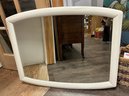White Colour Wooden Large Frame Mirror.                                      CVBC