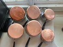 Group Of (6) Revere Ware Pots With Lids - Copper Bottom