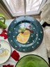 Large Lot Of Holiday Themed Plates, Dishes, Cookie Cutters, Candles, Plate Rack, Plates, Platters