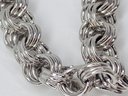 Mid Century Sterling Silver Sweetheart Bracelet (Approximately 18.1 Grams)