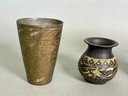 Beautiful Brass Vases & Cup