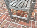 Teak Garden Bench With Square Teak Side Table