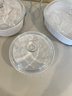 Corningware French White Covered Serving Dishes With Stands For Two Of Them