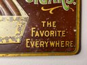 Very Rare WHITE LABEL 5 CENT CIGARS - Advertising Tin Sign - 1920-1930 - Nice Graphics - Real Nice Condition