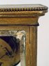 Beautiful Tiffany Mantle Clock In Beveled Glass Case  (LOC:S2)