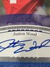 2003 Upper Deck Authentic SP Justin Wood Rookie Auto Card #221 Numbered 719/1200