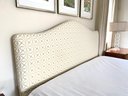 Servino King Custom Upholstered Headboard Bed Frame & Linens