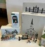 Lot Of Department 56 Village Items (Lot 2) BOXES INCLUDED
