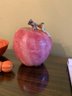 Vietri Ceramic Apple, Pumpkin Bowl & A Cheese Knife
