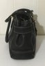 A45. Coach Black Leather Satchel Handbag, Purse.