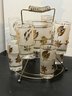 Libby Gold Leaf Cocktail Set With Caddy