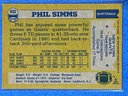 1982 Topps Phil Simms Card #433