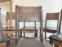Set Of 6 Espresso Bar Chairs By Pier 1