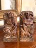 Pair Asian Vintage Soapstone Bookends  (LOC:S1)