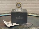 Waterford Crystal Small Gold Rimmed Carriage Clock With Original Box